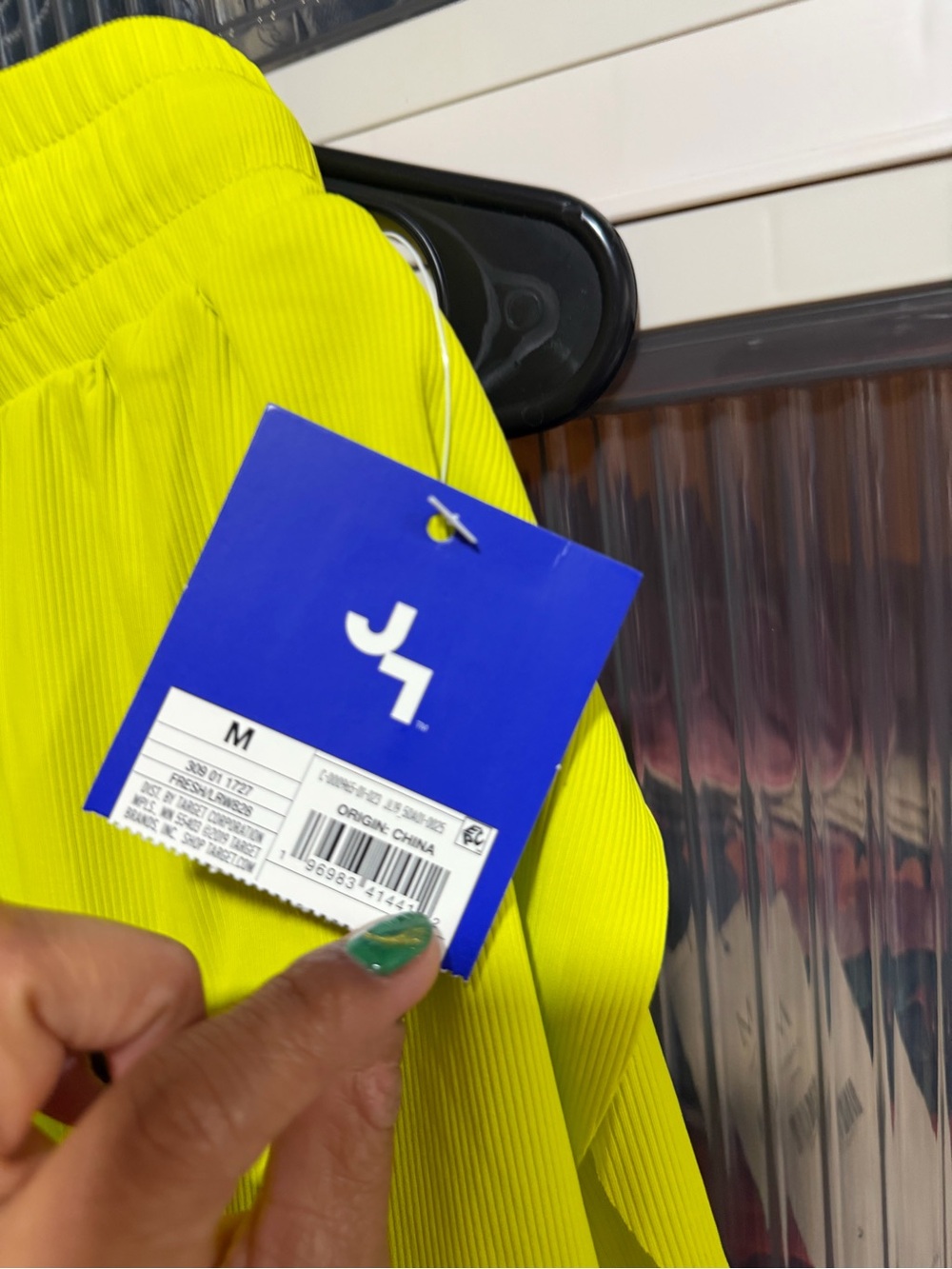JoyLab Neon Yellow Layered Active Skort with Drawstring - Picture 5 of 6